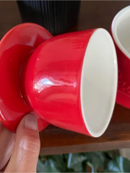 NWOT Sweese red ceramic Butter bell crock. - Picture 5 of 6